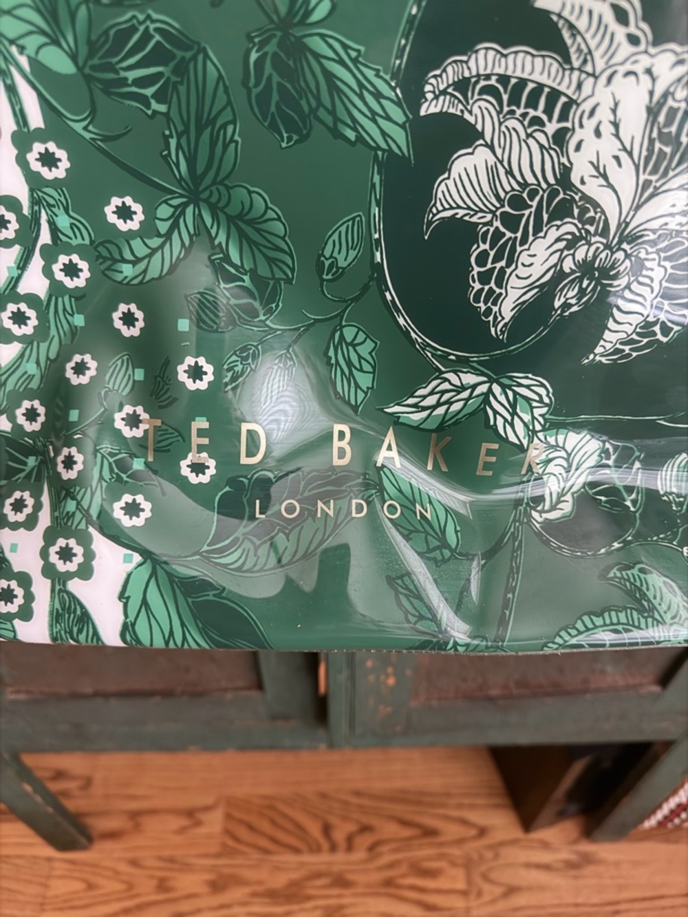 Ted Baker Rolocon Rococo Icon Tote in Green Turquoise - Picture 3 of 9